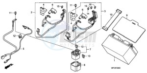 CB600FAA Australia - (U / ABS) drawing BATTERY