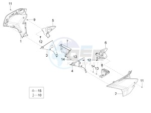 RS 125 RS REPLICA 4T E4 ABS (EMEA) drawing Side fairing