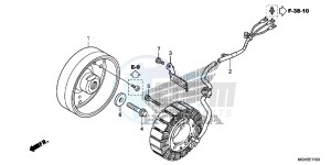 VFR1200XDD CrossTourer - VFR1200X Dual Clutch 2ED - (2ED) drawing GENERATOR