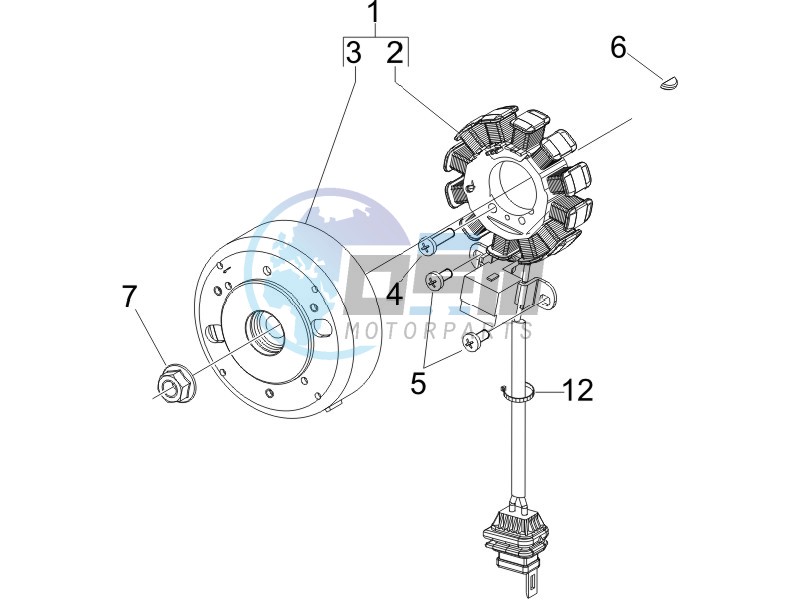 Flywheel magneto