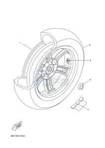 VP250 (5B2B 5B2B 5B2B 5B2B) drawing REAR WHEEL