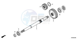 TRX500FPMD TRX500FPM Australia - (U) drawing FINAL SHAFT