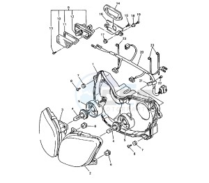 YZF R 750 drawing HEADLIGHT