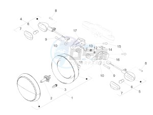 V9 Bobber 850 (USA) drawing lampu depan