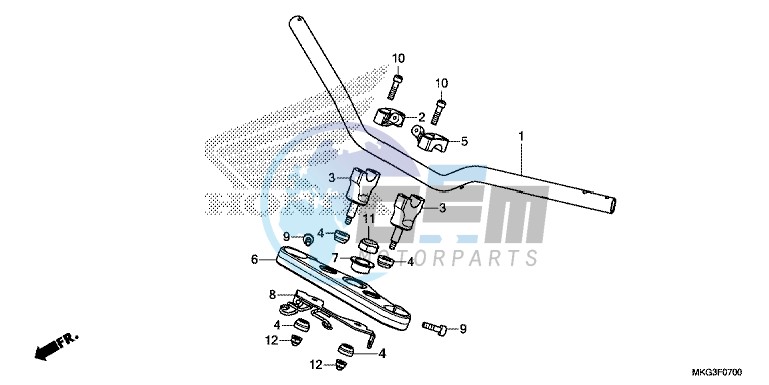 HANDLE PIPE/ TOP BRIDGE