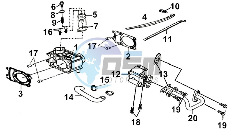 CYLINDER / CYLINDER HEAD GASKET / BASE GASKET