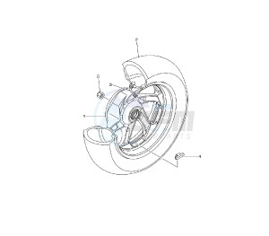 YP MAJESTY ABS 400 drawing REAR WHEEL