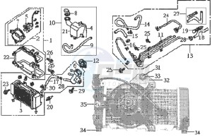 JOYRIDE 200 drawing RADIATOR