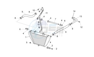 Tuono V4 1100 RR (EMEA, APAC) (AU, EU, HK, IS, JP, NZ, RC, S, T, VN) drawing Oil radiator