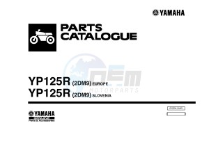 YP125R X-MAX125 X-MAX (2DM9 2DM9) drawing .1-Front-Page