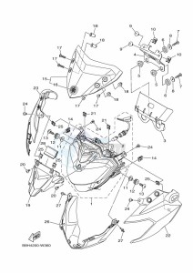 FZN250 (B8H5) drawing HEADLIGHT