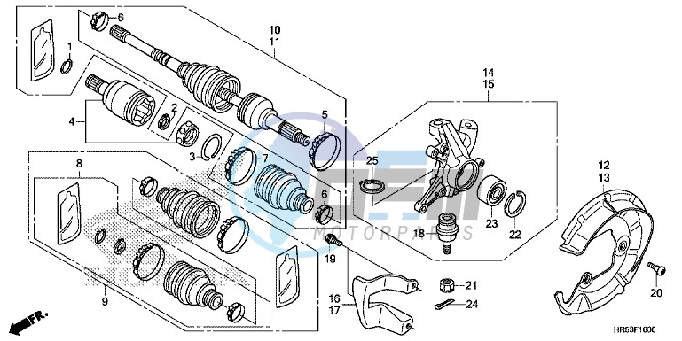 FRONT KNUCKLE/FRONT DRIVE SHAFT