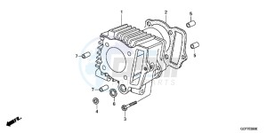 CRF70FC drawing CYLINDER