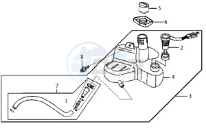 JET EURO X 50 E2 drawing OIL TANK