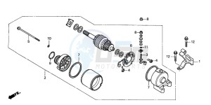 CRF250X drawing STARTING MOTOR