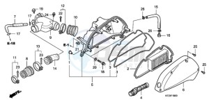 PES125R9 UK - (E / STC 2E) drawing AIR CLEANER