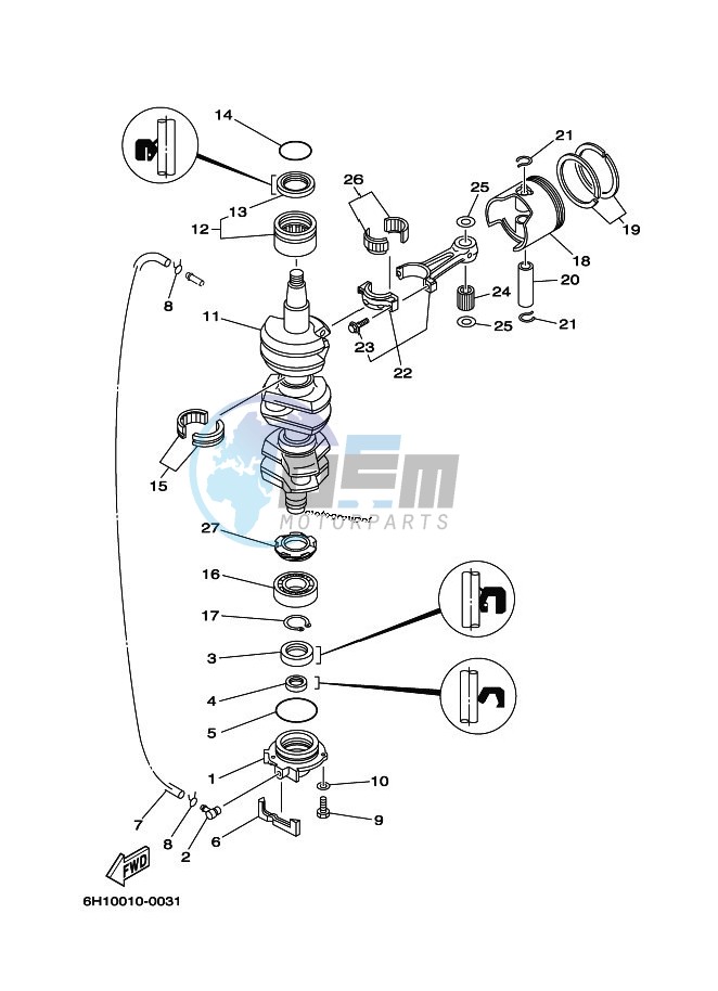 CRANKSHAFT--PISTON