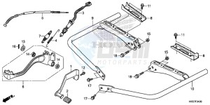 TRX420TM1G TRX500FA Europe Direct - (ED) drawing PEDAL/STEP