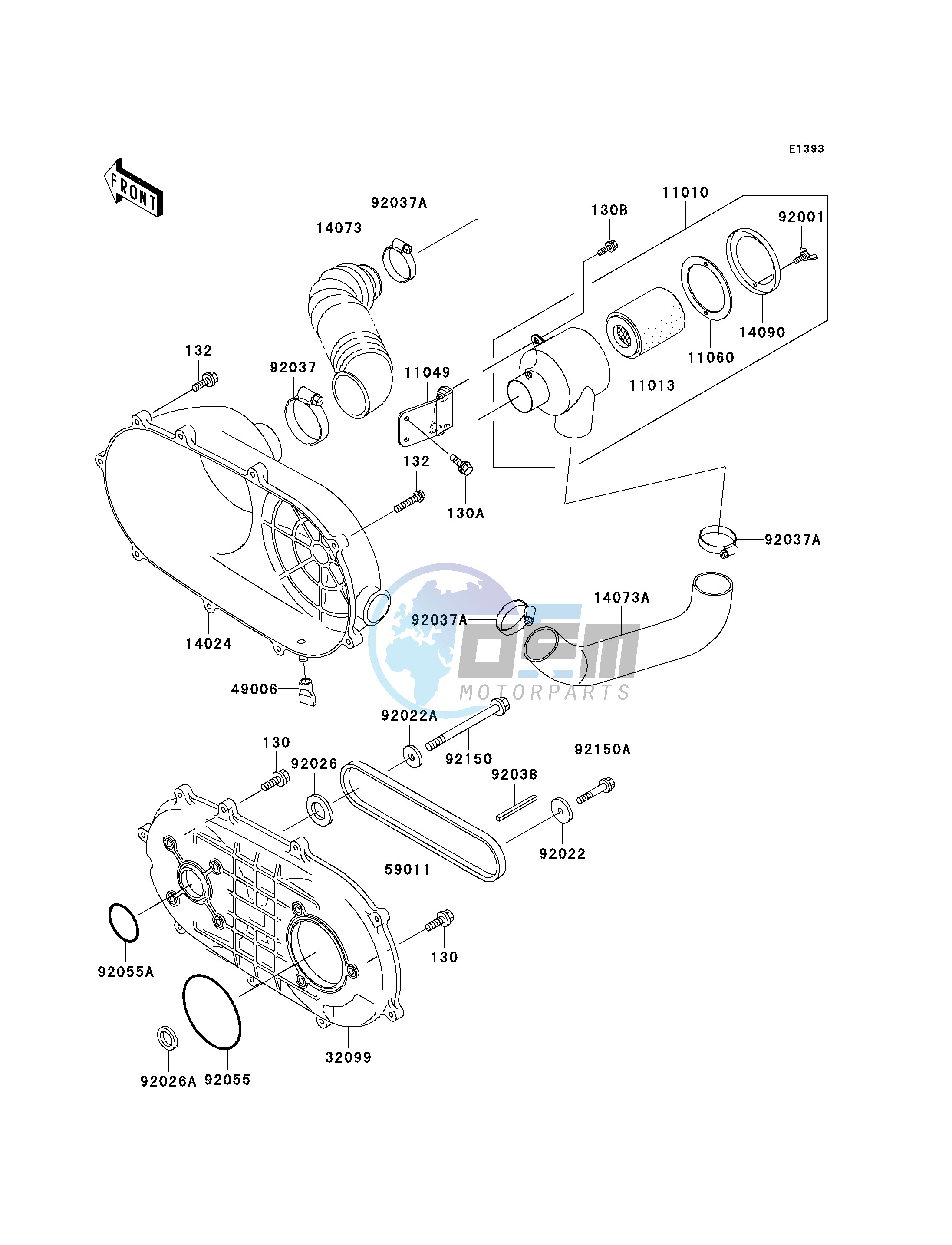 CONVERTER COVER_DRIVE BELT