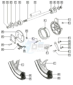 STANDARD_24-45kmh_Y-K2 50 Y-K2 drawing Rear wheel-alu