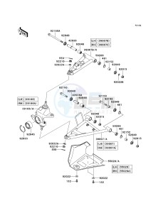 KVF 650 F [BRUTE FORCE 650 4X4I] (F6F-F9F ) F7F drawing FRONT SUSPENSION