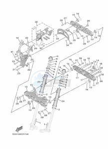 MWD300 TRICITY 300 (BX94) drawing STEERING