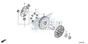 SH125ADSE SH125ADS UK - (E) drawing DRIVE FACE