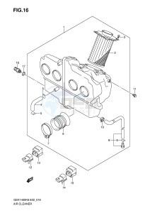 GSX1400 (E2) drawing AIR CLEANER