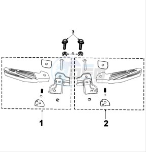 Tweet 125 V drawing FOOT SUPPORT