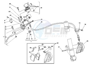 MITO EURO2 125 drawing FRONT BRAKE SYSTEM