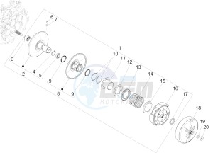 MEDLEY 125 4T IE ABS E4 2020 (APAC) drawing Driven pulley