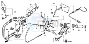 VT750C drawing SWITCH/CABLE (NV750C2)