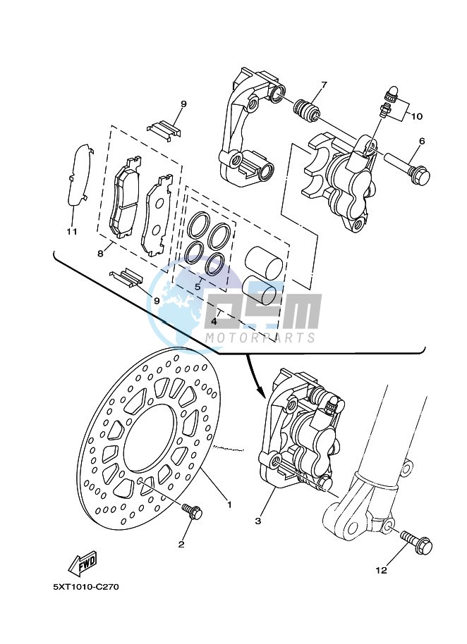 FRONT BRAKE CALIPER