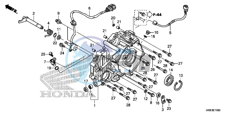 REAR CRANKCASE COVER