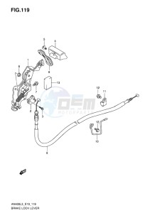 AN400 ABS BURGMAN EU-UK drawing BRAKE LOCK LEVER