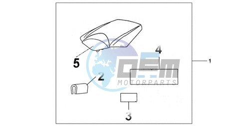 REAR SEAT COWL REPSOL