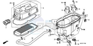 XL125VA E / MKH drawing AIR CLEANER