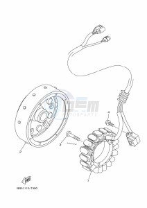 YFM450FWBD KODIAK 450 EPS (BHT4) drawing GENERATOR