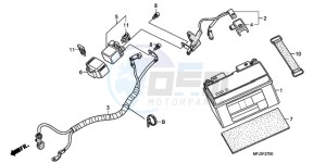 CBR600RAA UK - (E / ABS) drawing BATTERY