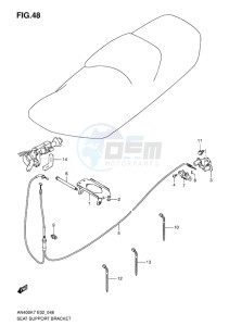 AN400 BURGMAN EU-UK drawing SEAT SUPPORT BRACKET