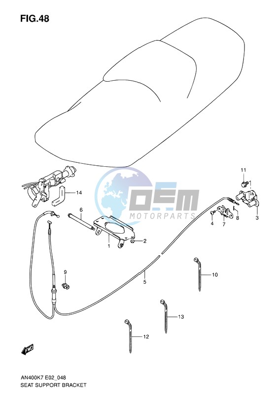 SEAT SUPPORT BRACKET