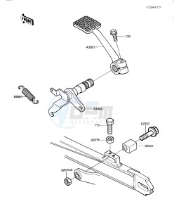 ZX 550 A [GPZ] (A1-A3) [GPZ] drawing BRAKE PEDAL