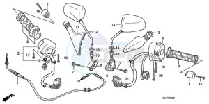 FES150A9 Europe Direct - (ED / ABS) drawing SWITCH/CABLE/MIRROR