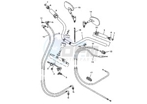 XVS DRAG STAR 1100 drawing STEERING HANDLE -CABLE