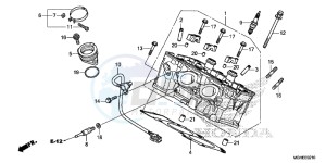 VFR1200XE CrossTourer - VFR1200X 2ED - (2ED) drawing CYLINDER HEAD