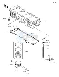 JET SKI ULTRA 310X JT1500LGF EU drawing Cylinder/Piston(s)