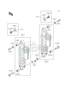 ZR 550 B [ZEPHYR] (B1-B4) [ZEPHYR] drawing SUSPENSION_SHOCK ABSORBER