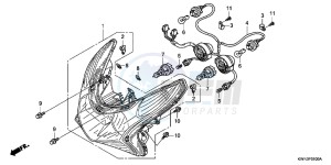 WW125EX2C drawing HEADLIGHT