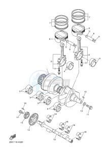 VMX17 VMAX17 1700 VMAX (2S3U) drawing CRANKSHAFT & PISTON