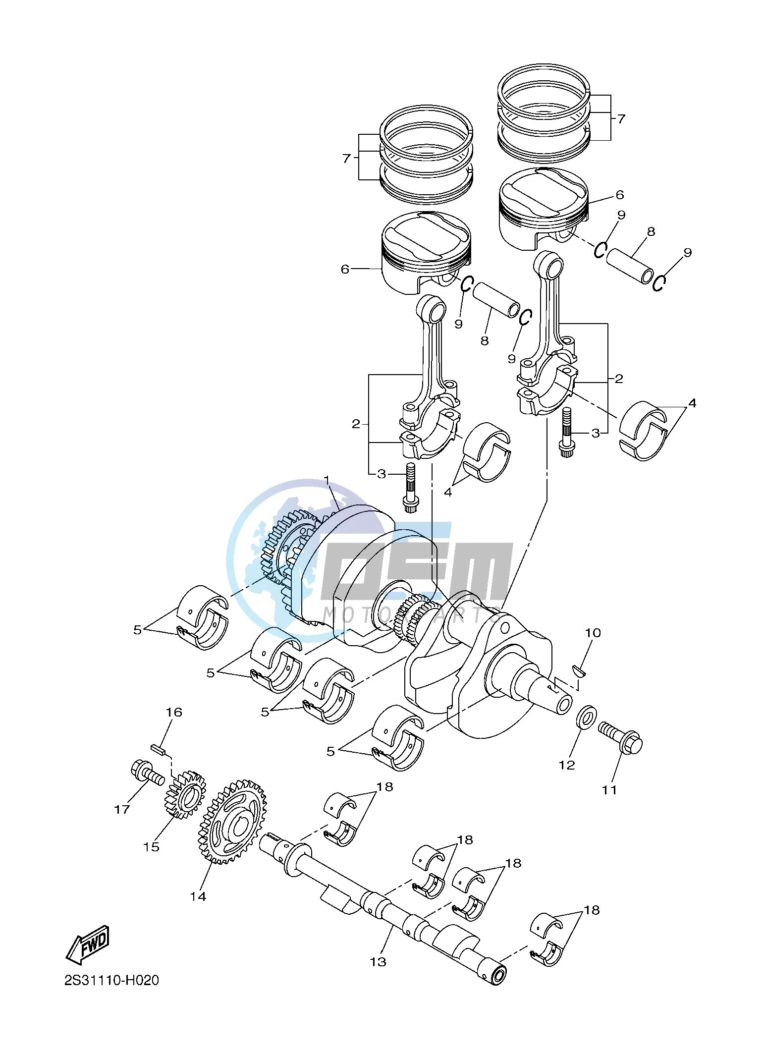 CRANKSHAFT & PISTON